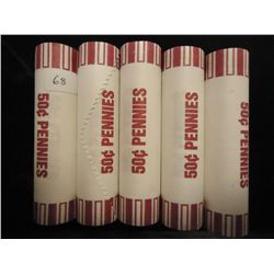 5 ROLLS OF 2009-D LINCOLN FORMATIVE YEARS CENTS