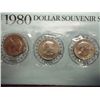 Image 1 : 1980 P/D/S SBA DOLLAR SOUVENIR SET