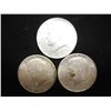 Image 1 : 3-1964 90% SILVER KENNEDY HALF DOLLARS