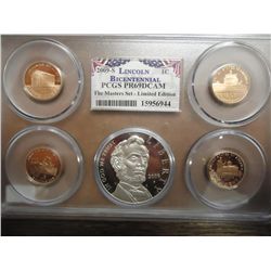 2009-S LINCOLN BICENTENNIAL MASTERS SET PCGS