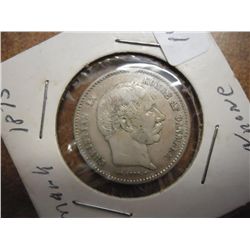 1875 DENMARK SILVER KRONE