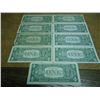 Image 2 : 1957 & 8-1957-A $1 SILVER CERTIFICATES 9 BILLS
