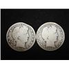 Image 1 : 1906-D & 1908 BARBER HALF DOLLARS