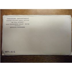 1971 US MINT SET (UNC) P/D/S (WITH ENVELOPE)