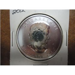 2012 CANADA SILVER $5 MOOSE (UNC)