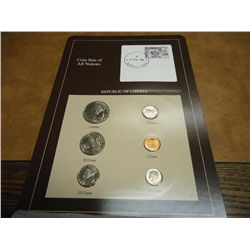 COIN SETS OF ALL NATIONS "LIBERIA" 6 COINS