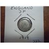 Image 1 : 1919 GREAT BRITAIN SILVER 3 PENCE