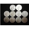 Image 2 : 10 ASSORTED 1940'S MERCURY DIMES