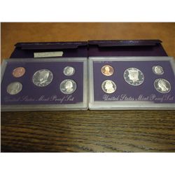 1991 & 1992 US PROOF SETS (WITH BOXES)
