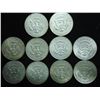 Image 2 : 10 ASSORTED 40% SILVER KENNEDY HALF DOLLARS
