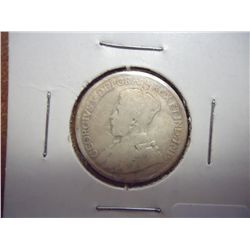 1918 CANADA SILVER 25 CENTS