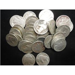ROLL OF 40 FULL DATE 1930'S BUFFALO NICKELS