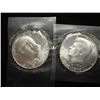 Image 1 : 2-1976-S SILVER BICENTENNIAL KENNEDY HALF DOLLARS