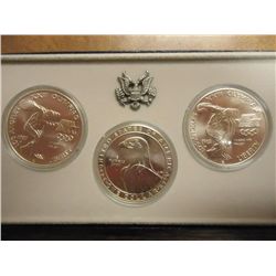 1983 P/D/S US OLYMPIC 3 UNC SILVER DOLLAR SET