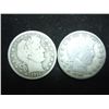 Image 1 : 1911 & 1912 BARBER HALF DOLLARS