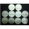 Image 2 : 10 ASSORTED 35% SILVER JEFFERSON WAR NICKELS