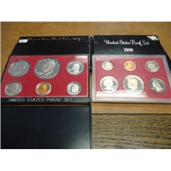 1977 & 1980 US PROOF SETS (WITH BOXES)