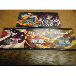 5 US MINT 50 STATE QUARTERS P & D UNC SETS