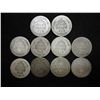 Image 2 : 10 ASSORTED 1890'S SEATED LIBERTY DIMES