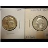 Image 1 : 1963 & 1963-D WASHINGTON SILVER QUARTERS