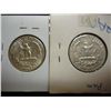 Image 2 : 1963 & 1963-D WASHINGTON SILVER QUARTERS