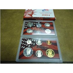 2004 US SILVER PROOF SET (WITH BOX) SOME TONING