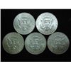 Image 2 : 5 ASSORTED 40% SILVER KENNEDY HALF DOLLARS