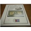 Image 1 : 1972 CUBA 1 PESO CRISP UNC CURRENCY & STAMP SET