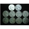 Image 1 : 10 ASSORTED 35% SILVER JEFFERSON WAR NICKELS