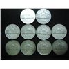 Image 2 : 10 ASSORTED 35% SILVER JEFFERSON WAR NICKELS