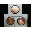 Image 2 : 3 PATRICK MINT 1/2 OZ. COPPER ROUNDS SEE DESC.