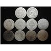 Image 2 : 10 ASSORTED 1880'S SEATED LIBERTY DIMES