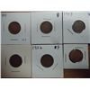 Image 1 : 1901,02,03,04,06 & 07 INDIAN HEAD CENTS