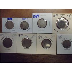 1883,87,89,93,95,99,1901 & 1906 LIBERTY "V" NICS