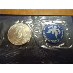 1972-S  IKE SILVER DOLLAR UNC (BLUE PACK)