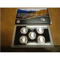 2014 SILVER AMERICA THE BEAUTIFUL QUARTERS PF SET