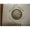 Image 1 : 1938 GREAT BRITAIN SILVER 3 PENCE