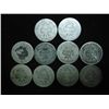 Image 2 : 10 ASSORTED 1870'S SEATED LIBERTY DIMES