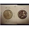 Image 2 : 2 PROOF 1976-S WASHINGTON QUARTERS 1 SILVER 1 CLAD