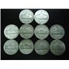 Image 2 : 10 ASSORTED 35% SILVER JEFFERSON WAR NICKELS