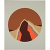 Image 1 : Doug Danz Signed Abstract Mountains Print Proof Terra V