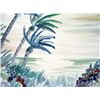 Image 2 : Original Watercolor Painting Tropical Island Landscape