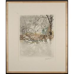 Ulf Onsberg Signed Ltd Ed Frmd Art Print-Snow Fence COA