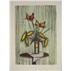 Image 1 : V. Beffa Signed Art Print -Flowers in Vase