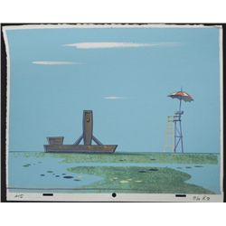 Reb & Stimpy Original Production Background Seaside