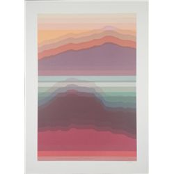 Audrey Grendahl Kuhn Signed Layered Landscape Print