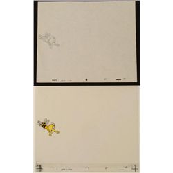 Flying To Buzz Original Cel Animation Drawing Cheerios