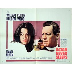 Satan Never Sleeps William Holden Movie Poster 1962