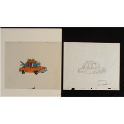 Original Drawing Misterjaw Animation Cel Pink Panther