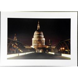 Charlie Symes St Pauls Cathedral at Night Photo Print